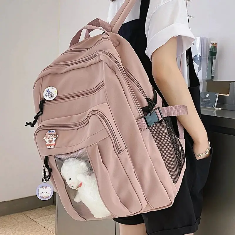 Женский дорожный рюкзак с двумя лямками, школьный рюкзак для девочек-подростков, новинка 2022, летний нейлоновый женский рюкзак, S2488