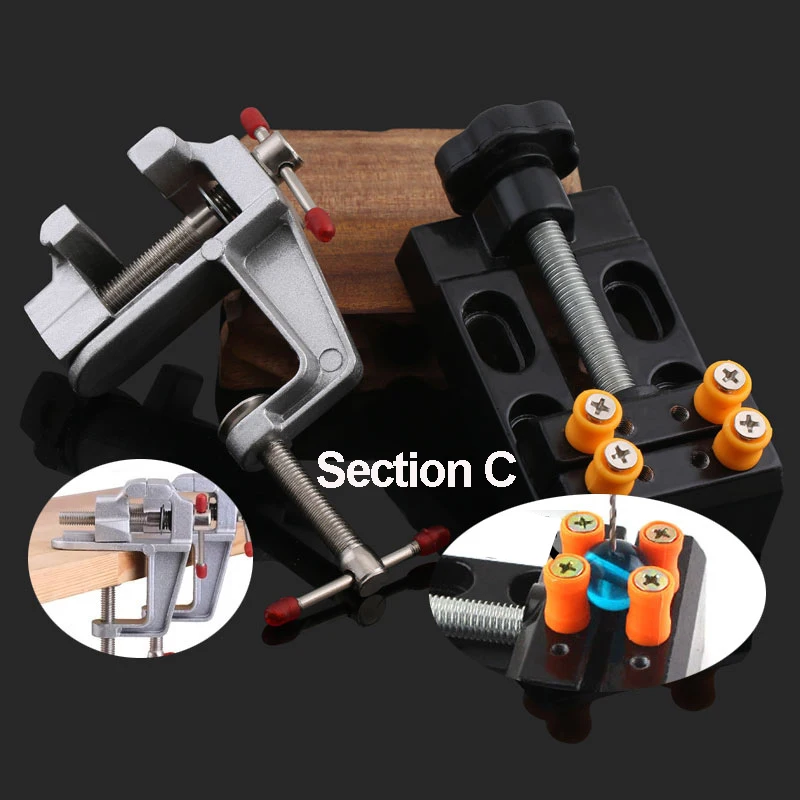 Тиски мини плоские плоскогубцы настольные тиски Wenwan маленькие