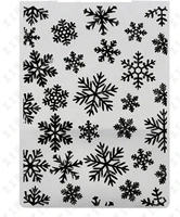 arrival new snowflake 3d embossing folders plastic bump scrapbooking diy template fondant indentation cake photo album card make