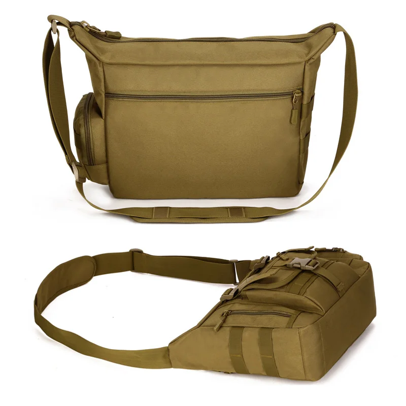 Мужская тактическая сумка на плечо 14 дюймов для ноутбука водонепроницаемая