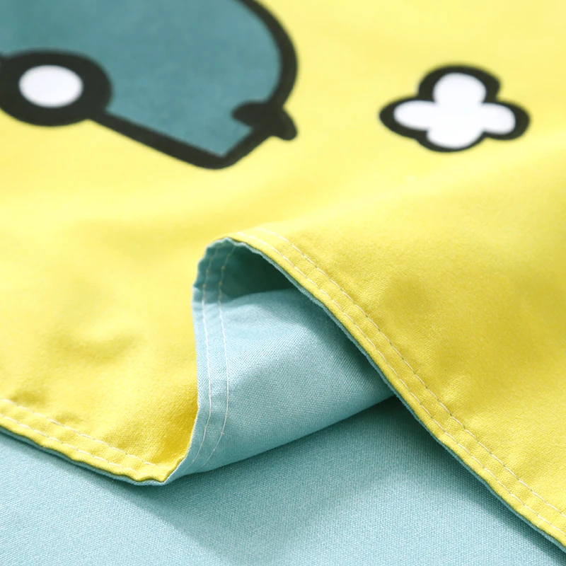 Мультяшный динозавр автомобиль Kawaii одеяло комплект постельного белья