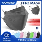 Одобренные CE FFP2 маски ffp2 маски для лица KN95 цвета защитные маски KN95 ffp2 оригинальные 4-слойные маски