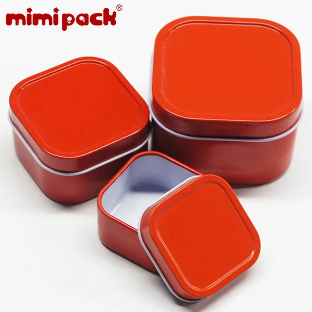 24 шт mimipack квадратной формы жестяная банка рождественские контейнеры для
