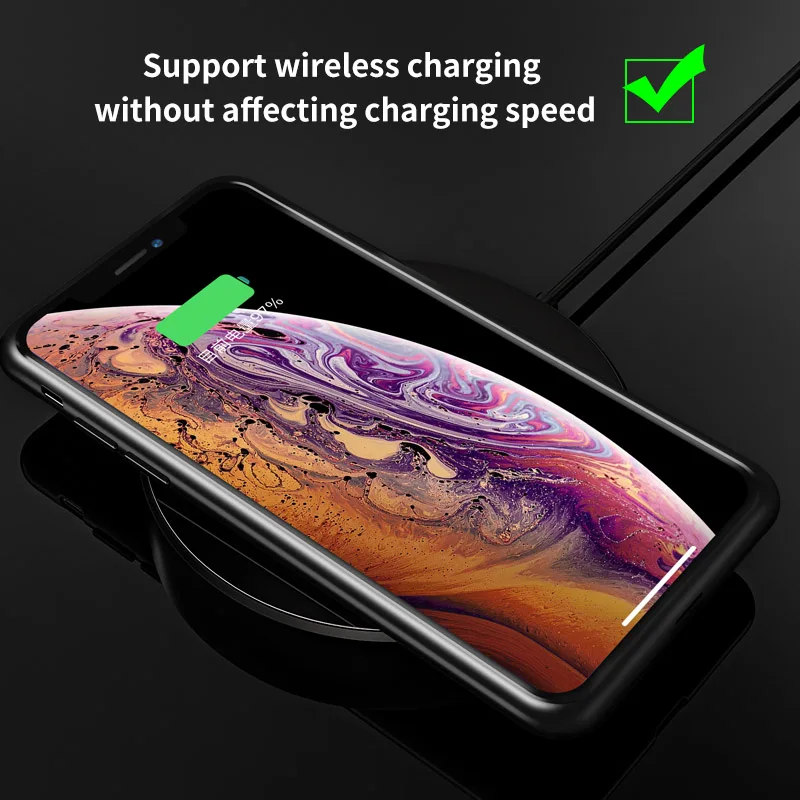 KINBOM 360 чехол для телефона iPhone XR X XS Max 5S с магнитной адсорбцией металлический 7 8 6S Plus