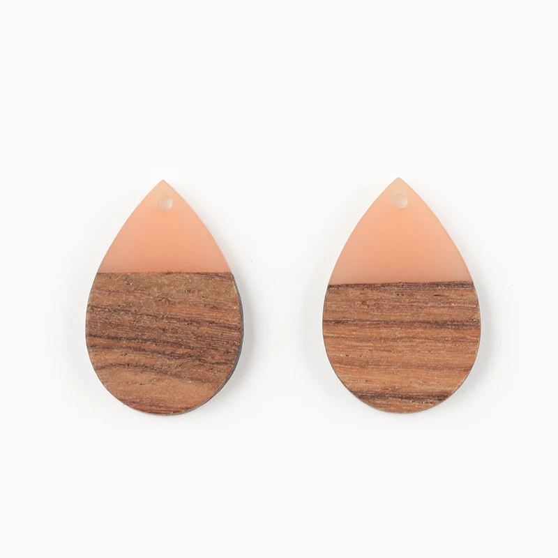 

10 PCS Jewelry Making Water Drops Nature Wood Square Earrings Charms Diy Pendant Jewelry Hand Made Fndings Earrings Accessories