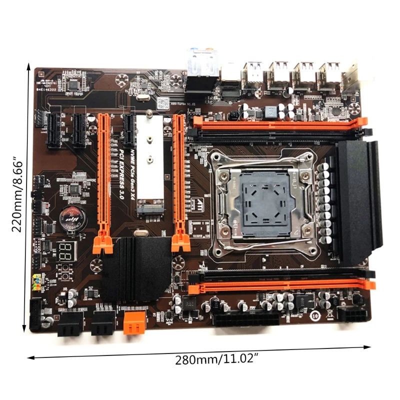 

2011 V3 Computer Motherboard X99 ECC SATA 3.0 with M.2 NVME SSD USB 3.0 DDR4 Memory