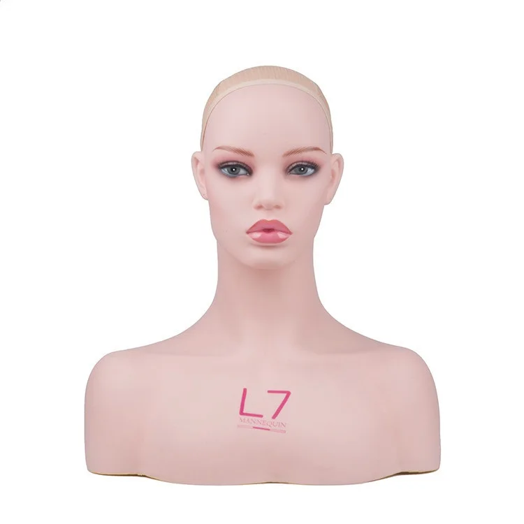 H0064 Female Realistic PVC Mannequin Head Bust Sale For Wig Jewelry And Hat Display | Украшения и аксессуары