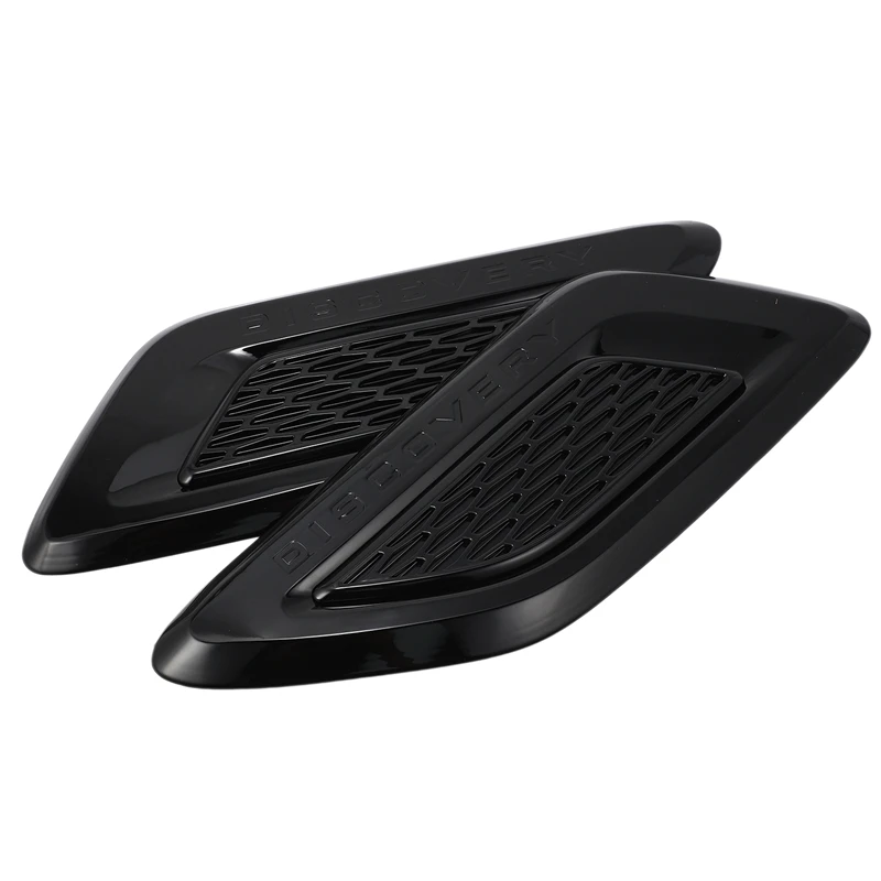 

2Pcs Hood Engine Air Vent Outlet Cover for Land Rover Discovery 5 2017-18 Black