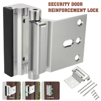 1pc aluminum home security defender lock high security door reinforcement lock safety tool silverwhite door reinforcement locks