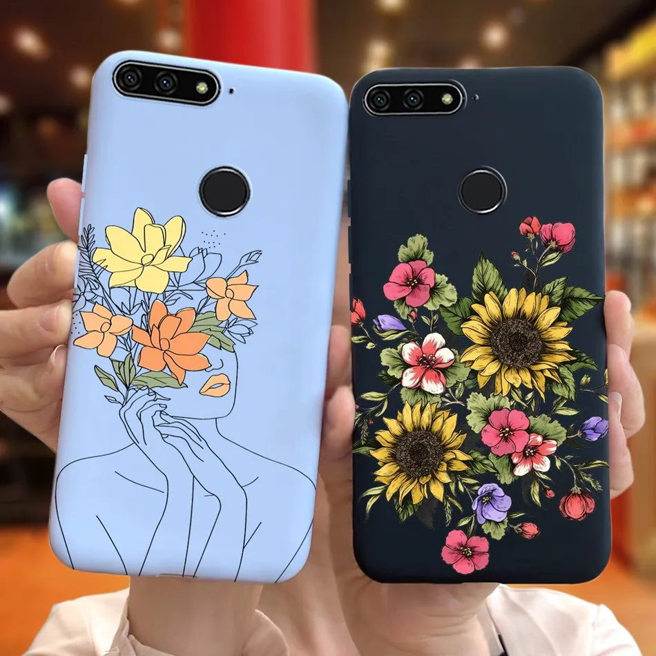 Чехол для Huawei Y6 Prime 2018, Honor 7A Pro, мягкие силиконовые чехлы карамельных цветов из ТПУ для телефонов Huawei Y6, Y 6 2018, Honor 7A, 7 A, чехлы