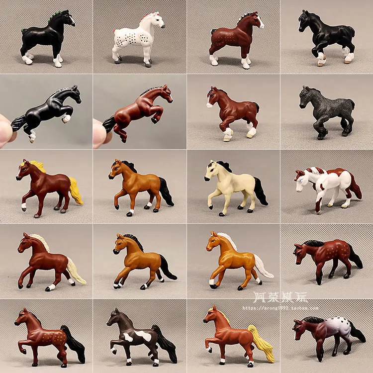 Wild Animal Figure Horse Model Appaloosa Lusitano Clydesdale Pony Steed Pinto Stallion Saddle Ranch Collectible Figurine Toys | Игрушки и