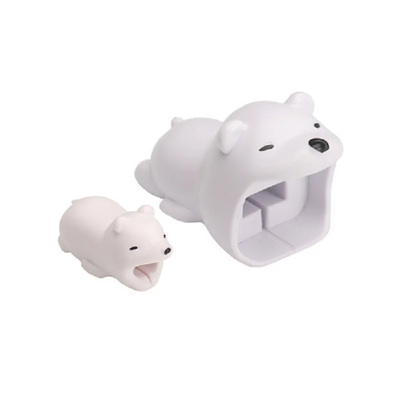 Новый защитный кабель USB аксессуар для кабеля защита в виде животных мультяшная