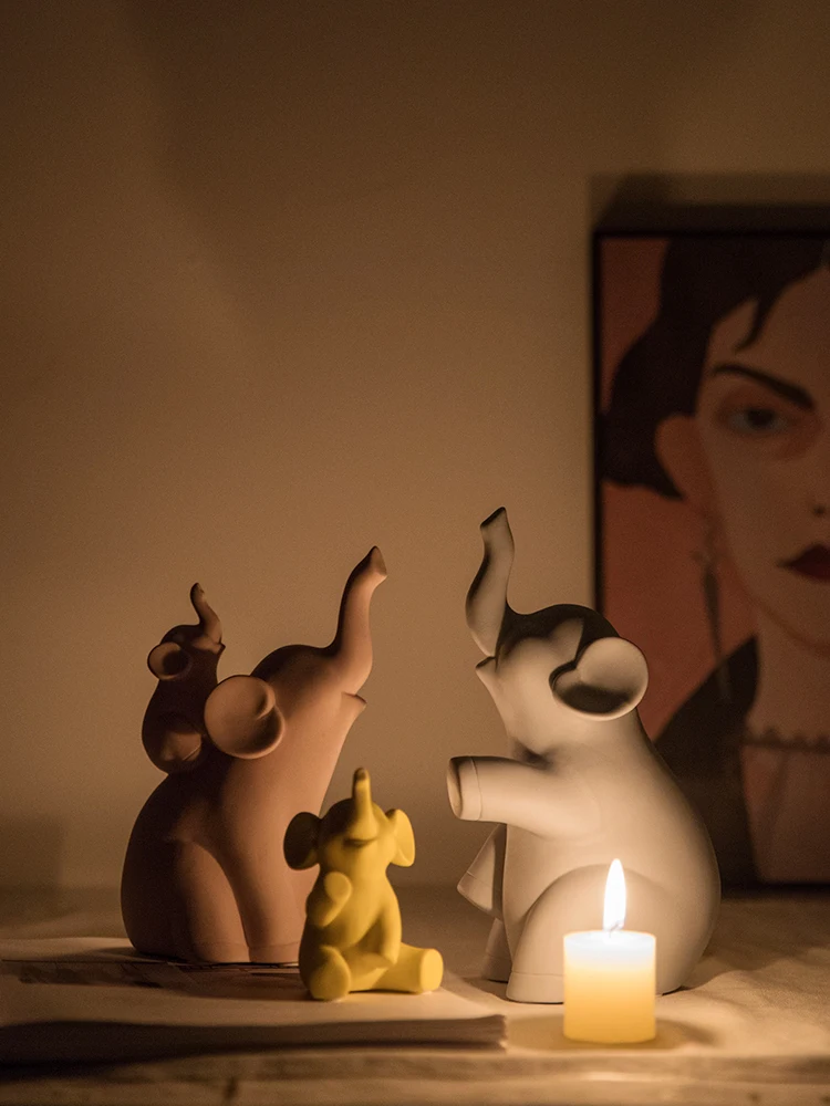 Нордические современные животные керамические украшения милые Креативные