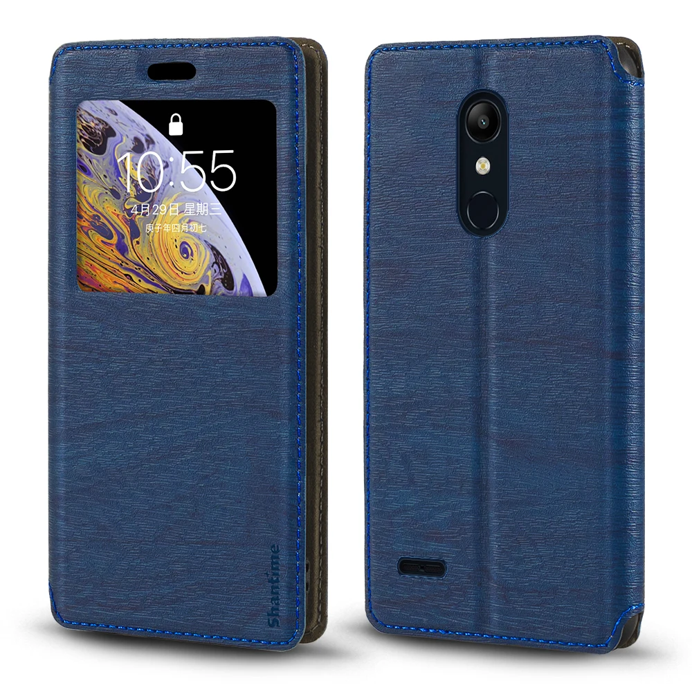 Чехол для LG K11 чехол K10 2018 с окошком просмотра невидимый магнит и слот карт