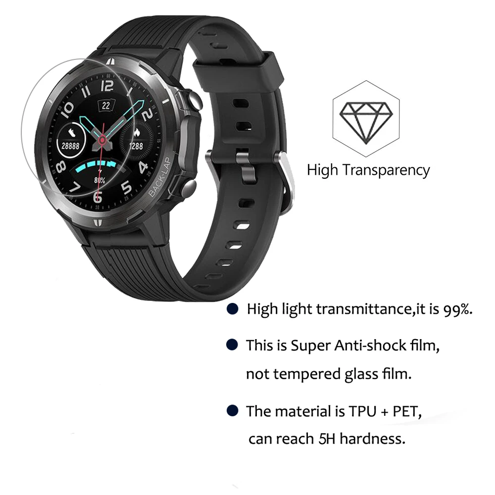 3 шт. для смарт-часов UMIDIGI Uwatch GT нано Взрывозащищенная полноэкранная защитная