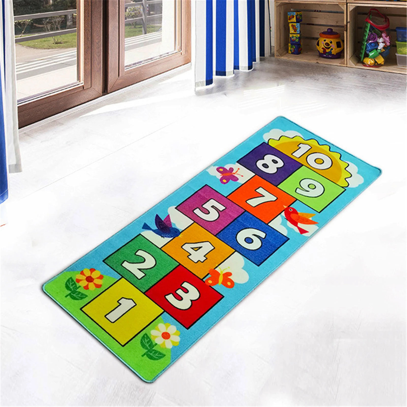 

Kids Hopscotch Rug Room Carpet Baby Play Mat Toys For Children's Mat Educational Sport Crawling Blanket