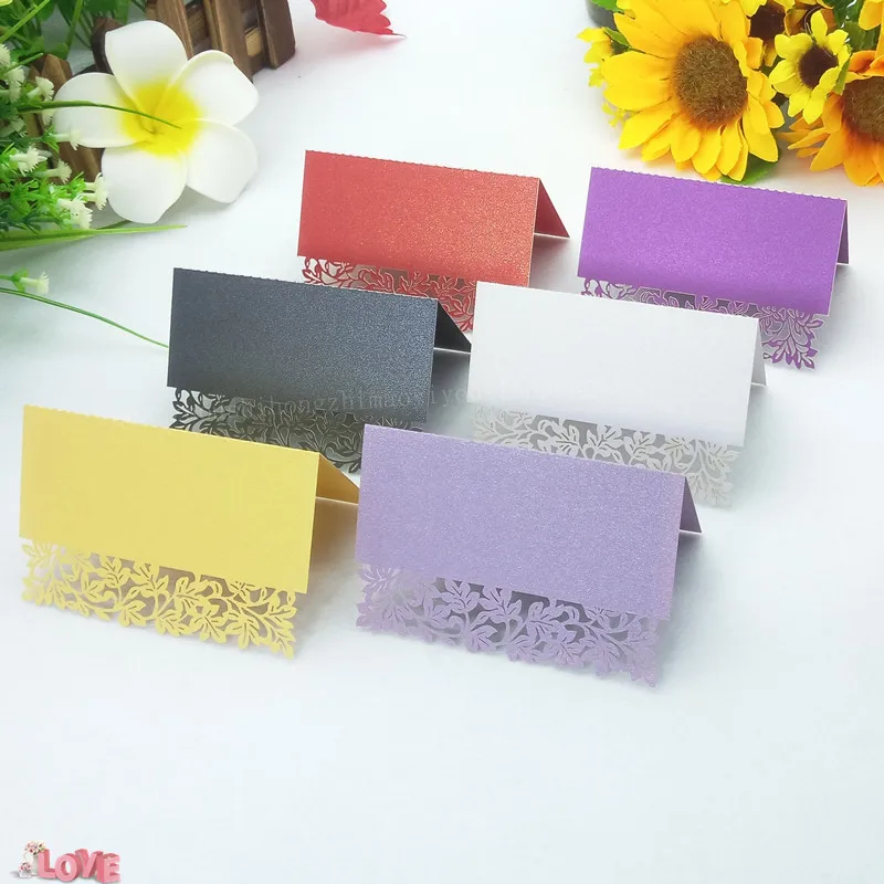 100 шт. лазерная резка лоза стол карточка с именем и местом для вечерние свадебного