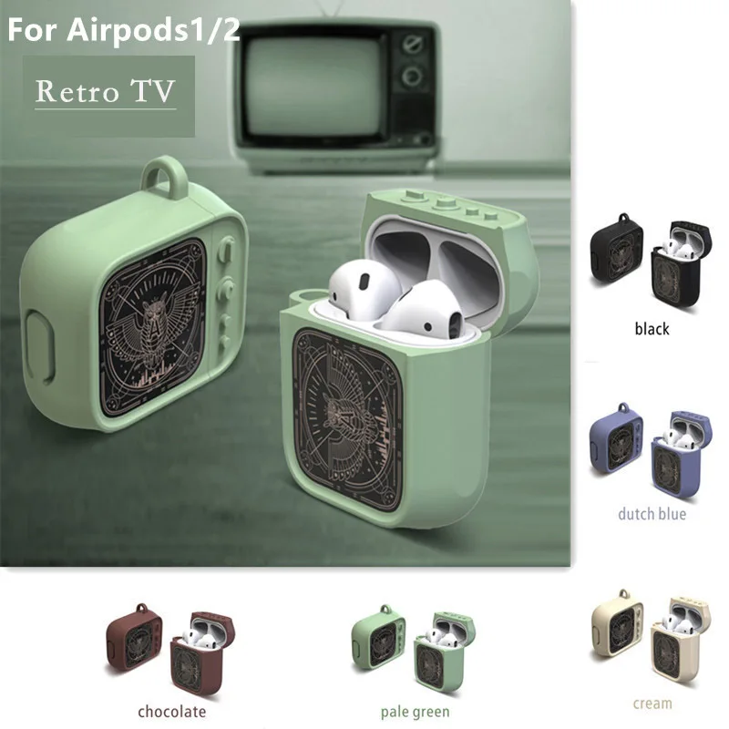 Ретро ТВ стиль беспроводной Чехол для наушников Airpods чехол силиконовый мягкий
