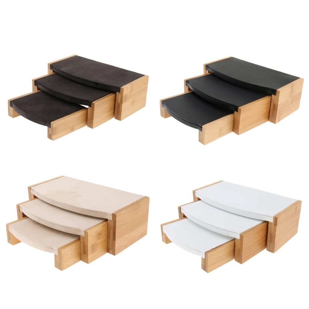 

Elegant Jewelry Bracelet Earrings Chain Display Stand Tray Holder Stool