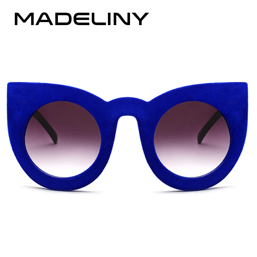 Женские солнцезащитные очки кошачий глаз MA052 брендовые дизайнерские плюшевые