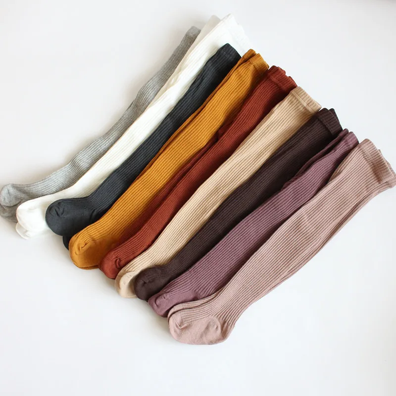 

Детские хлопковые чулки для новорожденных Детские теплые колготки мягкие эластичные брюки весна-осень