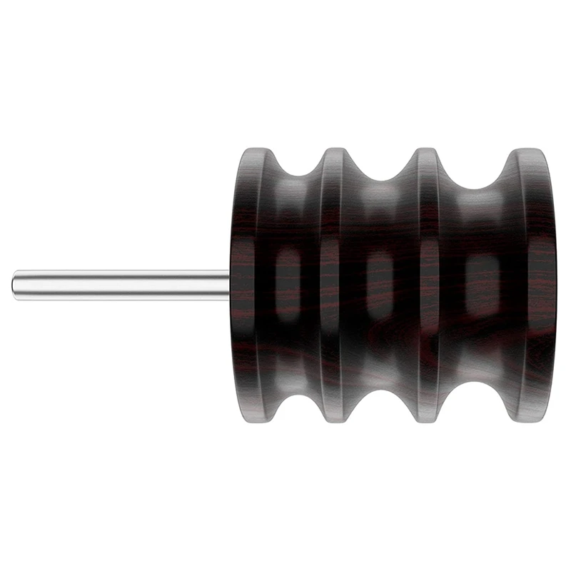 

Leather Burnisher Bits 2-Pack for Rotary Tools - Multi Grooved Burnishing Tips Made of Solid Tropical Sandalwood