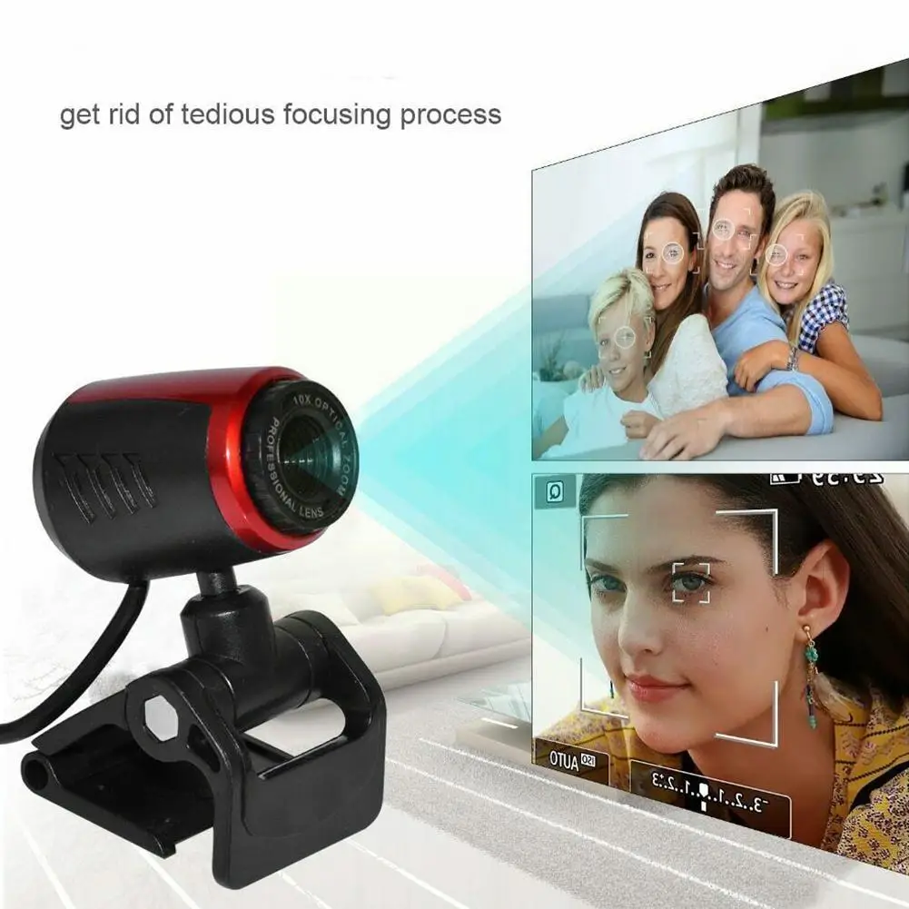 

Webcam Microphone 30fps Usb2.0 For Computer Cmos Pc For Computer Laptop Video Desktop Meeting R2s6
