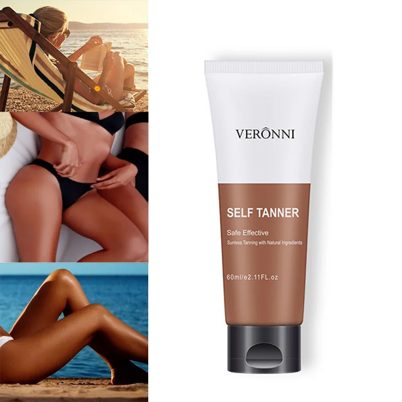 

VERONNI блеск коричневый премиум-класса для загара кремовый автозагар макияж самостоятельно Tannner тональный крем безопасное эффективное тускл...