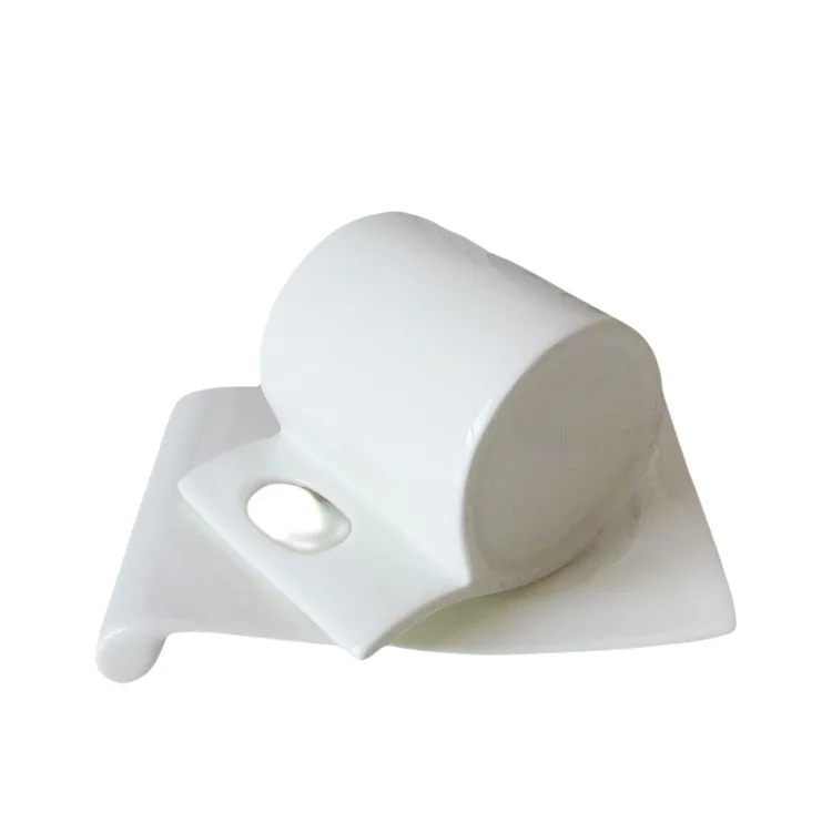 

White Classic Bone China Ceramic Coffee Cup Simple Turkish Style Drinkware Milk Mugs 260ml Tea Cups Kitchenware
