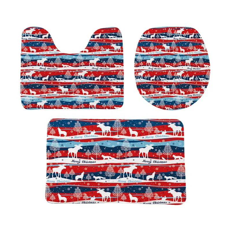 Коврики и коврики для ванной комнаты набор ковров Нескользящие занавески душа