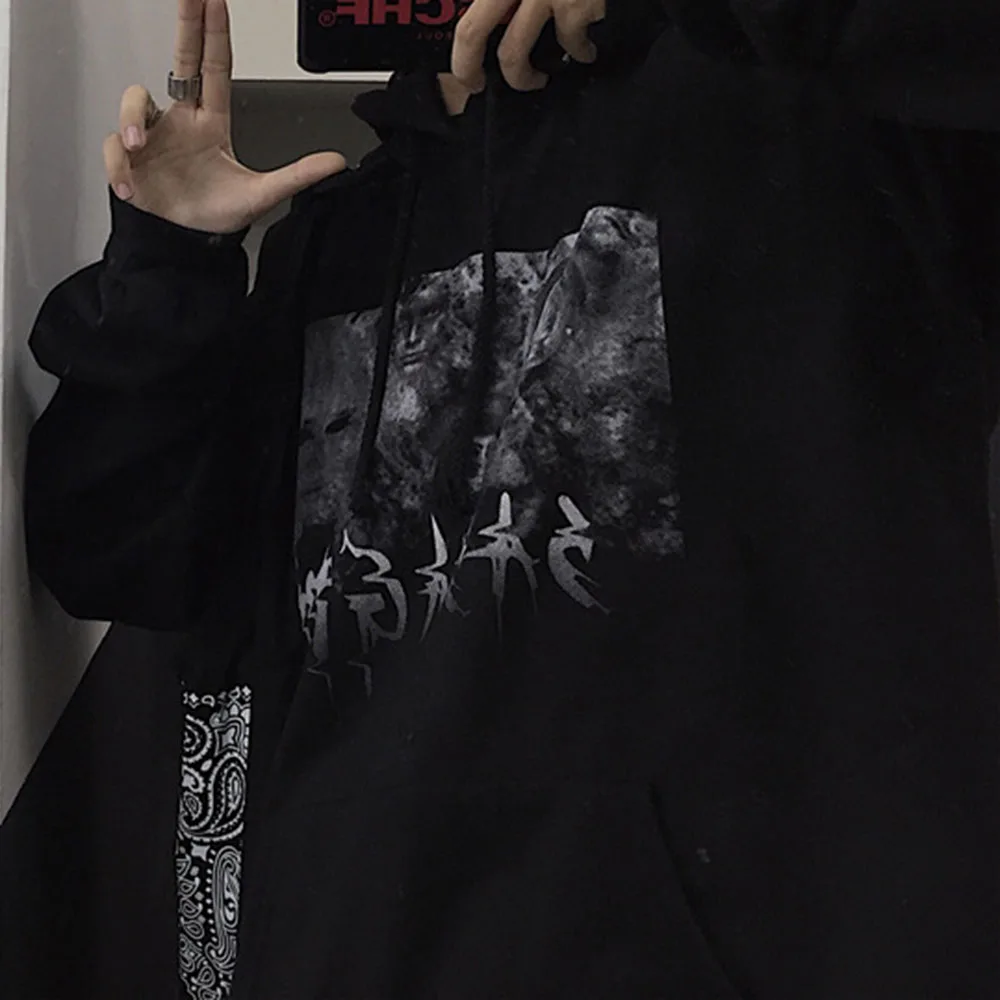 

Autumn New 2021 Solid Color Letter Printing Hoodie Fashion High Street Casual Long Sleeve Hooded Trend Design Women's