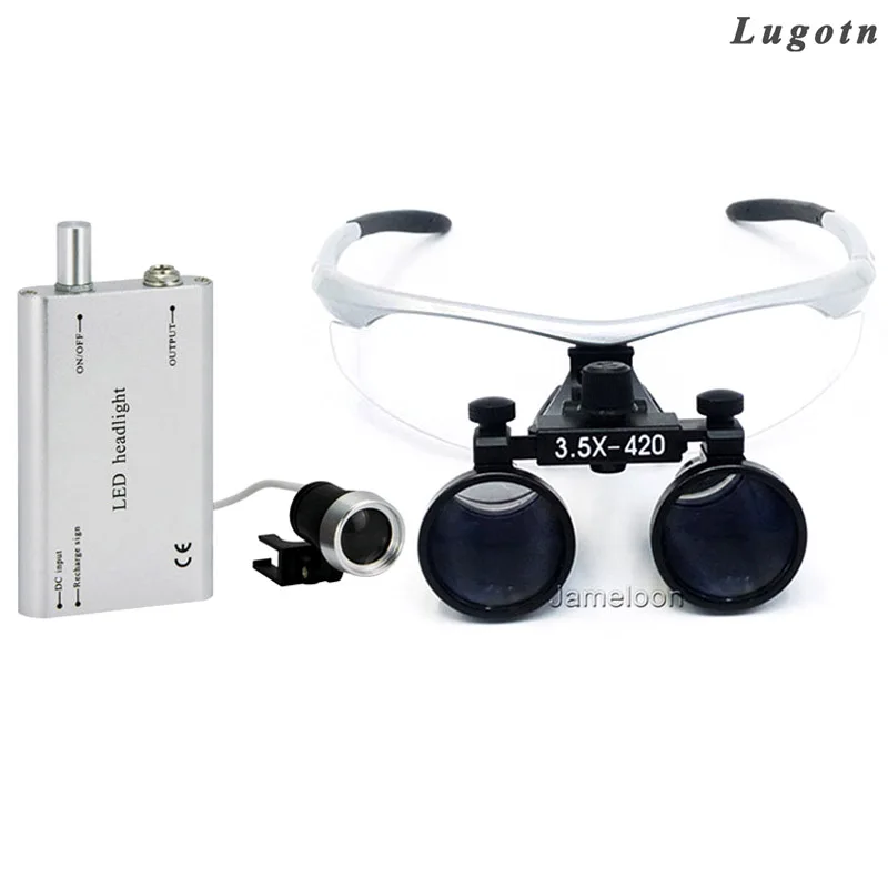 3.5X Упростите решение с головой светильник регулируемый глаза расстояние