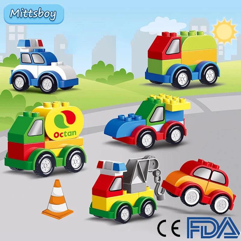 

Конструктор детский «машинка», с крупными частицами