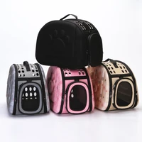 dropshipping pet carrier bag portable outdoor cat foldable dog travel pet bag puppy carrying shoulder dog bags