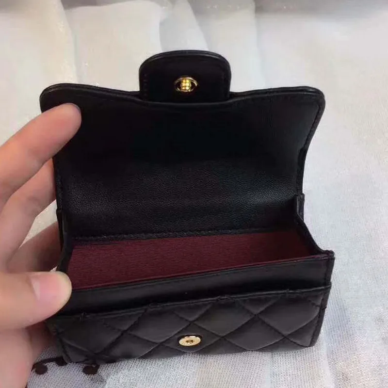 Новый Европейский Американский Модный Черный винтажный кошелек из овечьей кожи