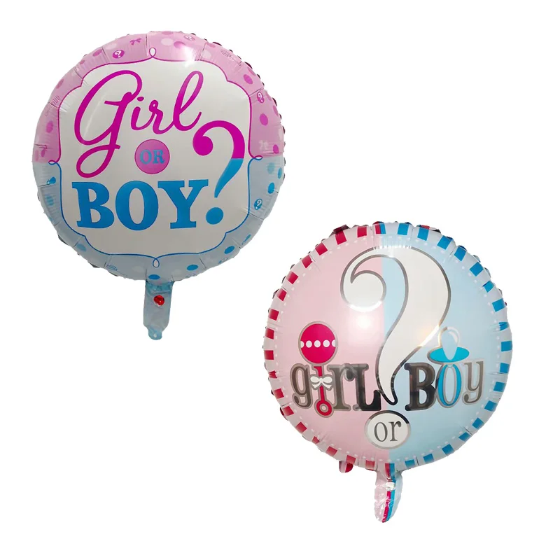 

50 воздушных шара из фольги в 18 дюймов Круглая пол раскрыть его или она джинсы для маленьких мальчиков или девочек шар Воздушный шар с гелием ...