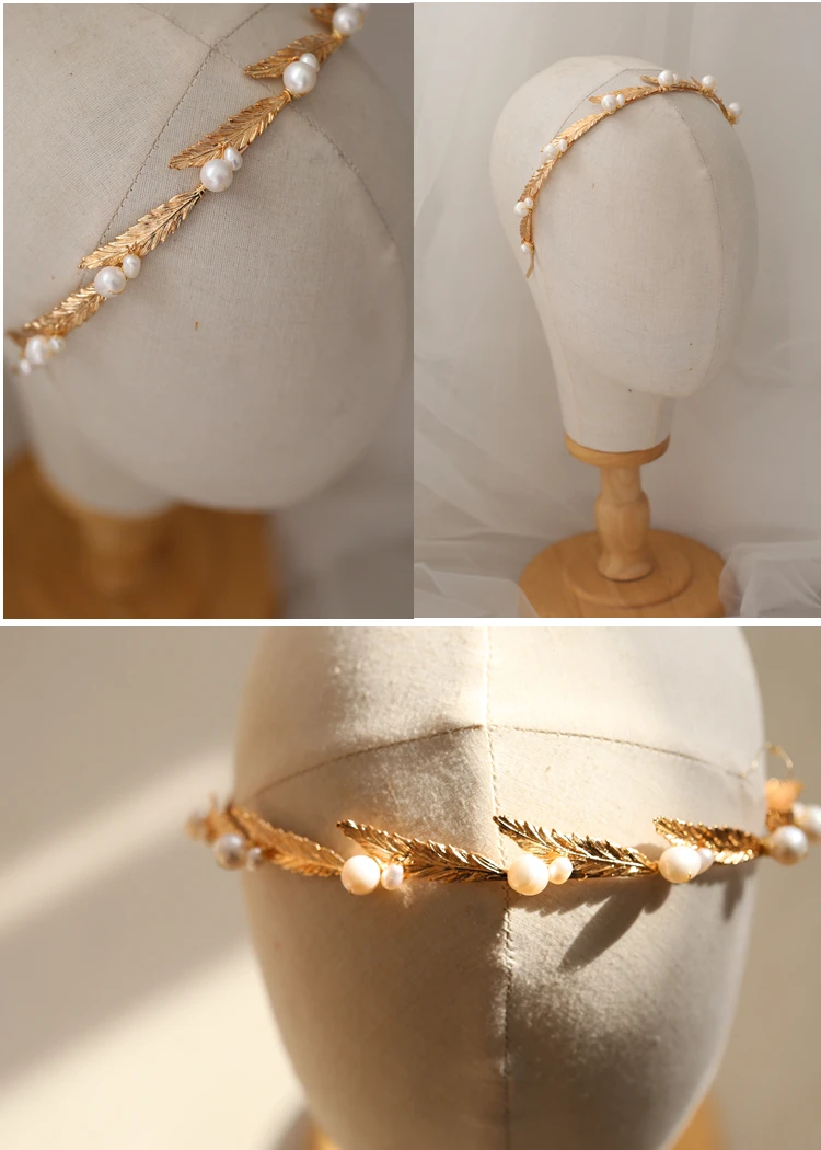 Новая мода Винтаж Листьев Свадебные и короны диадемы для женские свадебные туфли