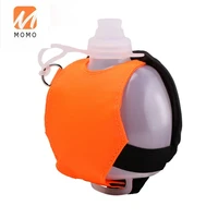 wrist silicone bottle outdoor fitness running hand holding kettle drop resistant portable foldable hand holding carry on cup