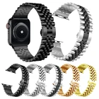 Металлический ремешок из нержавеющей стали для Apple watch band, браслет для iWatch 6 Apple watch 44 мм 40 мм 42 мм 38 мм