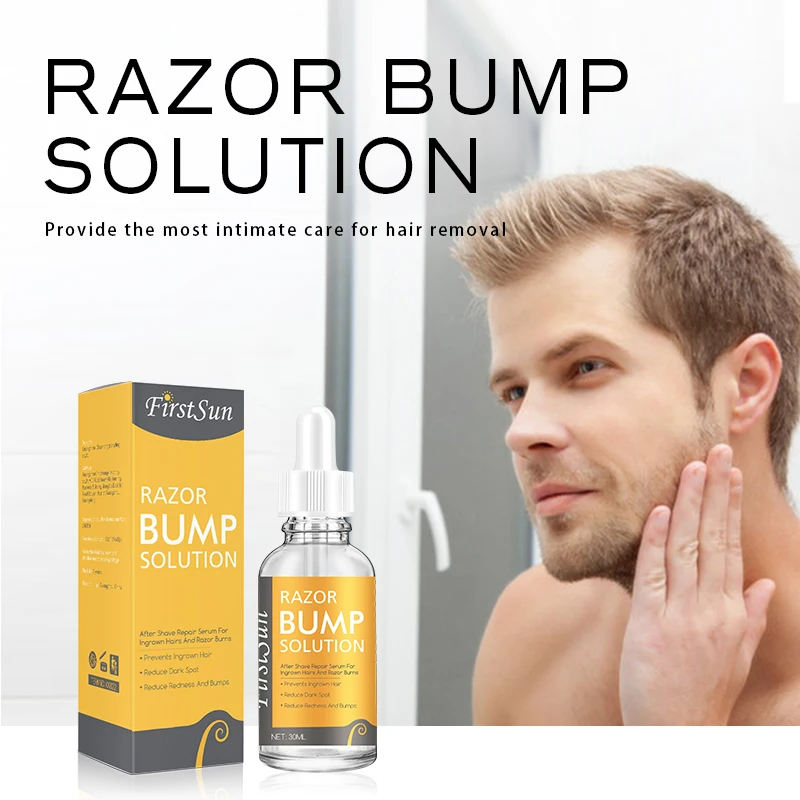 

10ML New Razor Bump Stopper after shaving hair ingrown care to reduce dark spots redness Shaver burns Men's Women's Serum