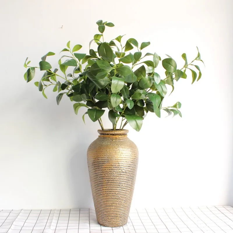 

Simulation Plant Artificial Plant Milan Leaf Leaves Branch Home Garden Decoration Wall DIY Flower Arrangement Wedding Party 1pcs