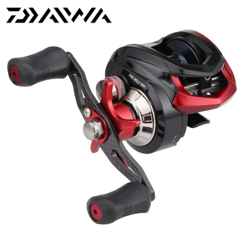Daiwa мультипликаторная катушка 2018 Новое поступление DAIWA своих волк 50 H 50HL CS Baitcasting