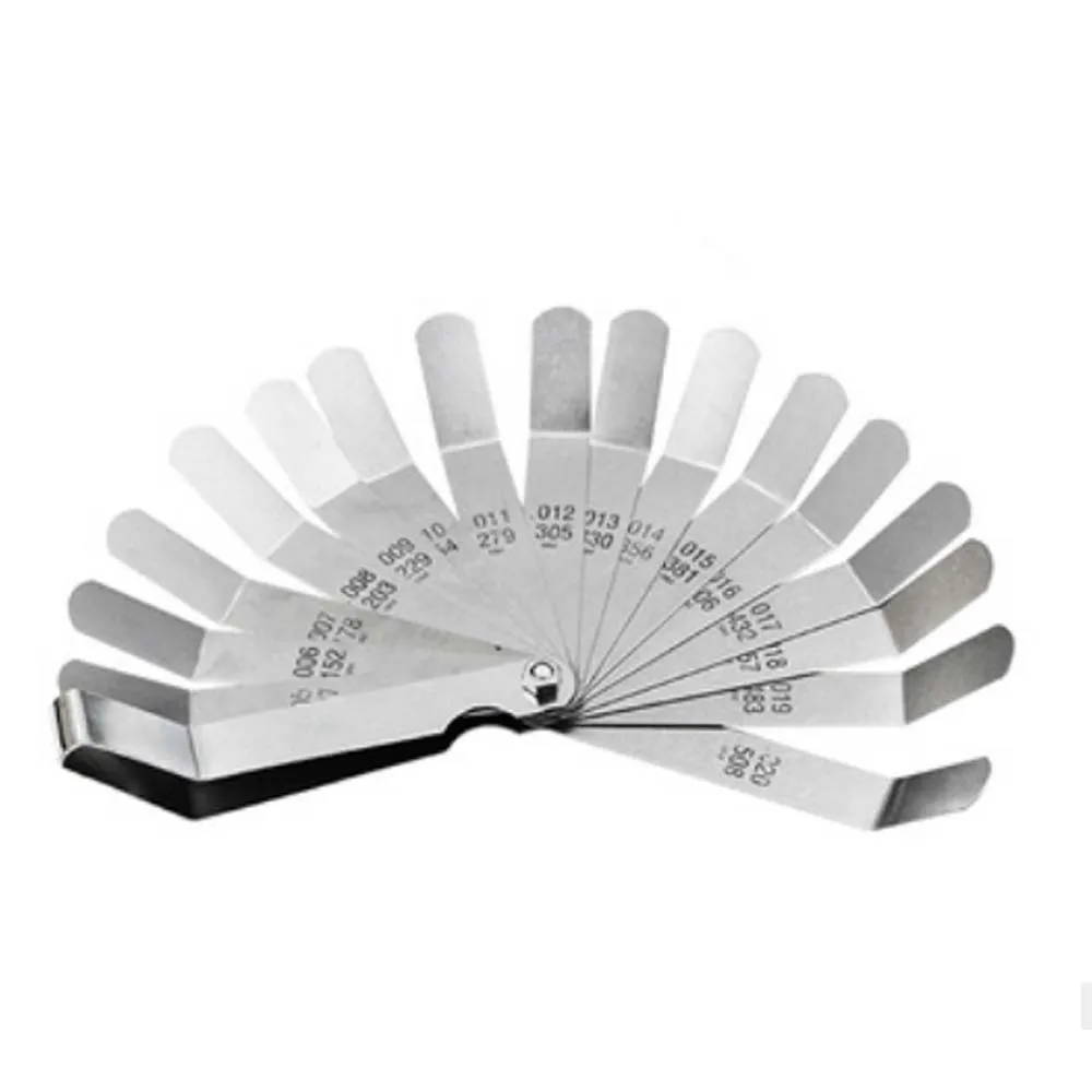 

High Precision Thick Curved Stainless Steel Feeler Gauge Metric Packing Integral Valve Feeler Gauge