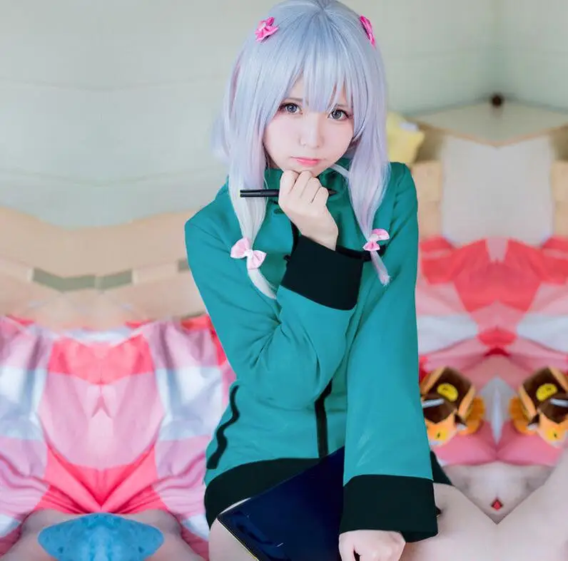 Новый аниме &quotEromanga Sensei&quot Косплэй костюмы Izumi Sagiri розовая пижама с принтом синей