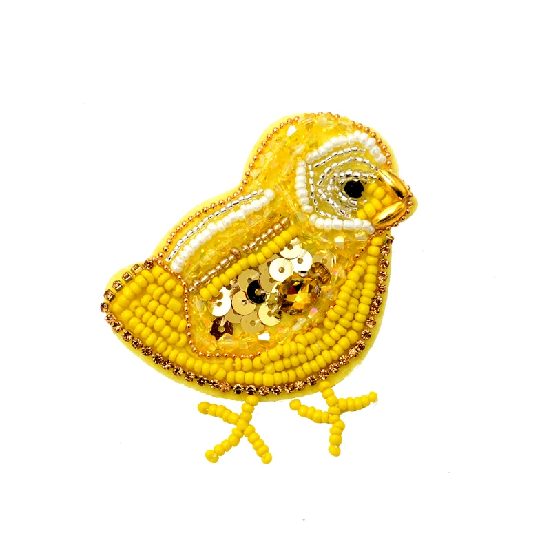 Нашивка с изображением Желтого Цыпленка ручной работы аксессуары для одежды