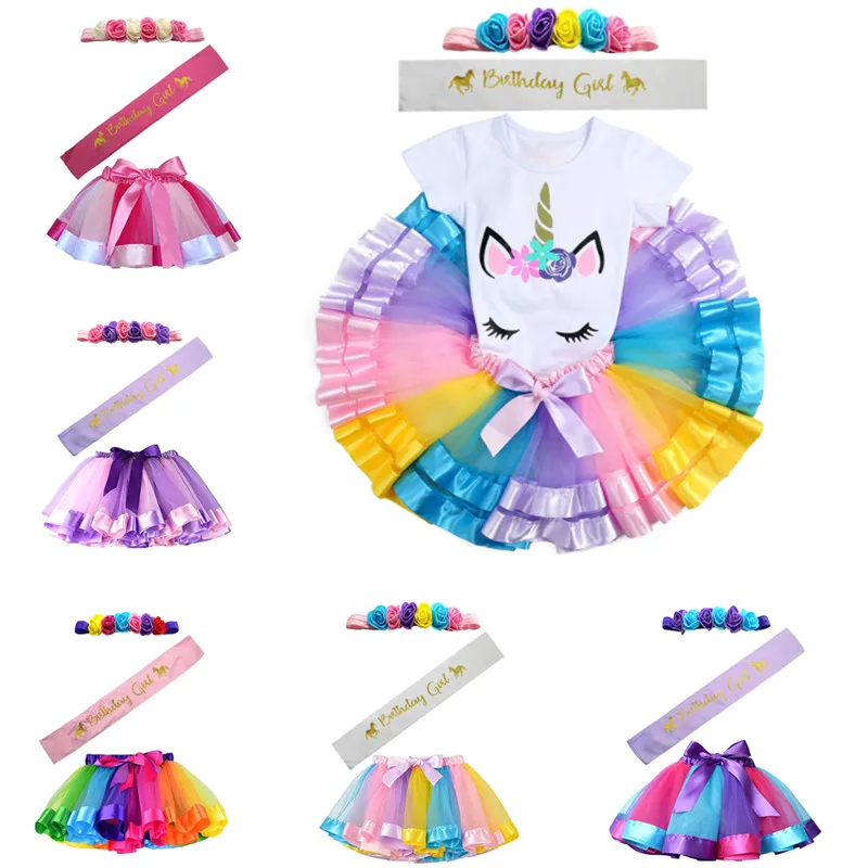 

3pcs 5colors Multicolor Dances Girls Performances Shoulder Strap Hair Accessories Children's Skirt