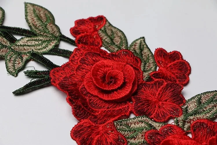fashion 1pcs Flowers Iron On embroidery Patche Fleur De Lis Applique Clothes Washable Application | Аксессуары для одежды