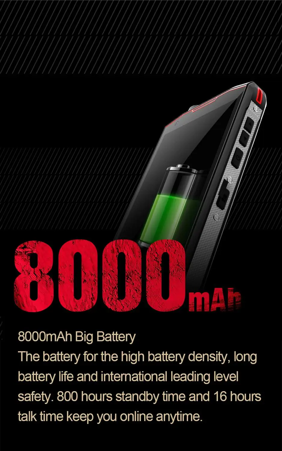 Водонепроницаемый прочный смартфон Conquest S12 Pro IP68 P70 6 ГБ + 128 Гб 5 99 дюйма 8000 мАч OTG NFC