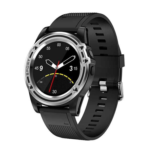 Bluetooth Смарт-часы с 2G GSM Micro SIM TF карта вызова камера Smartwatch inteligente фитнес-часы для Android телефон PK DZ09 - Цвет: Black silver
