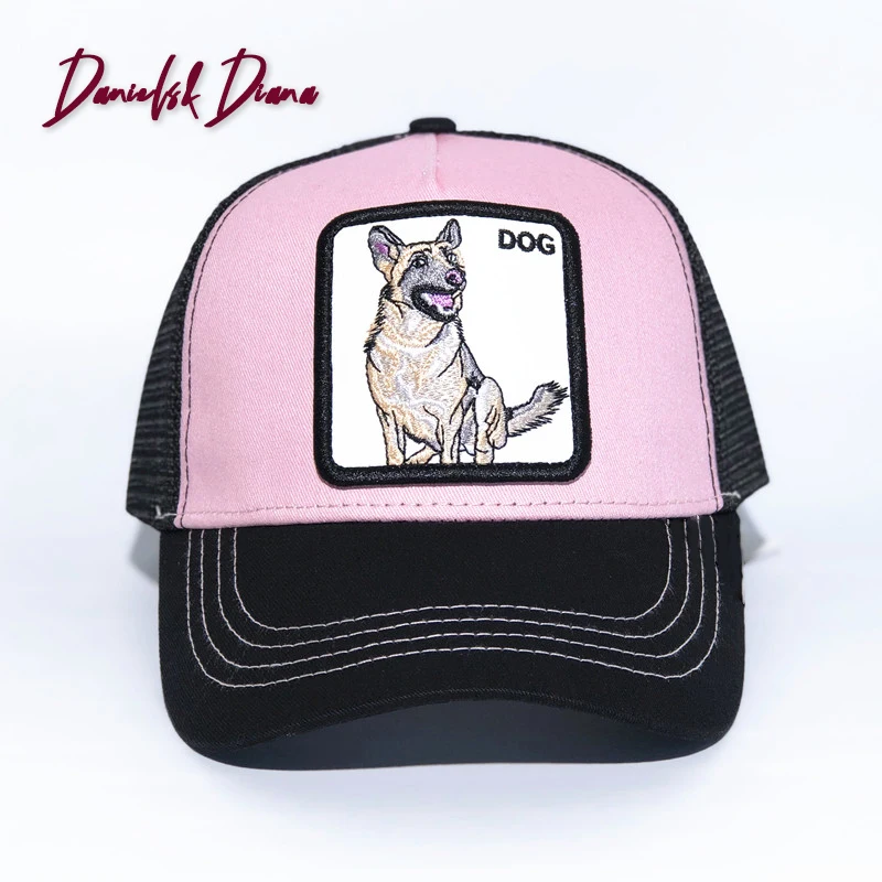 

Silver Fox Various Animals Embroidery Baseball Caps Men's and Women's Universal Adjustable Shade Mesh Cap Dad Hat Truck Driver